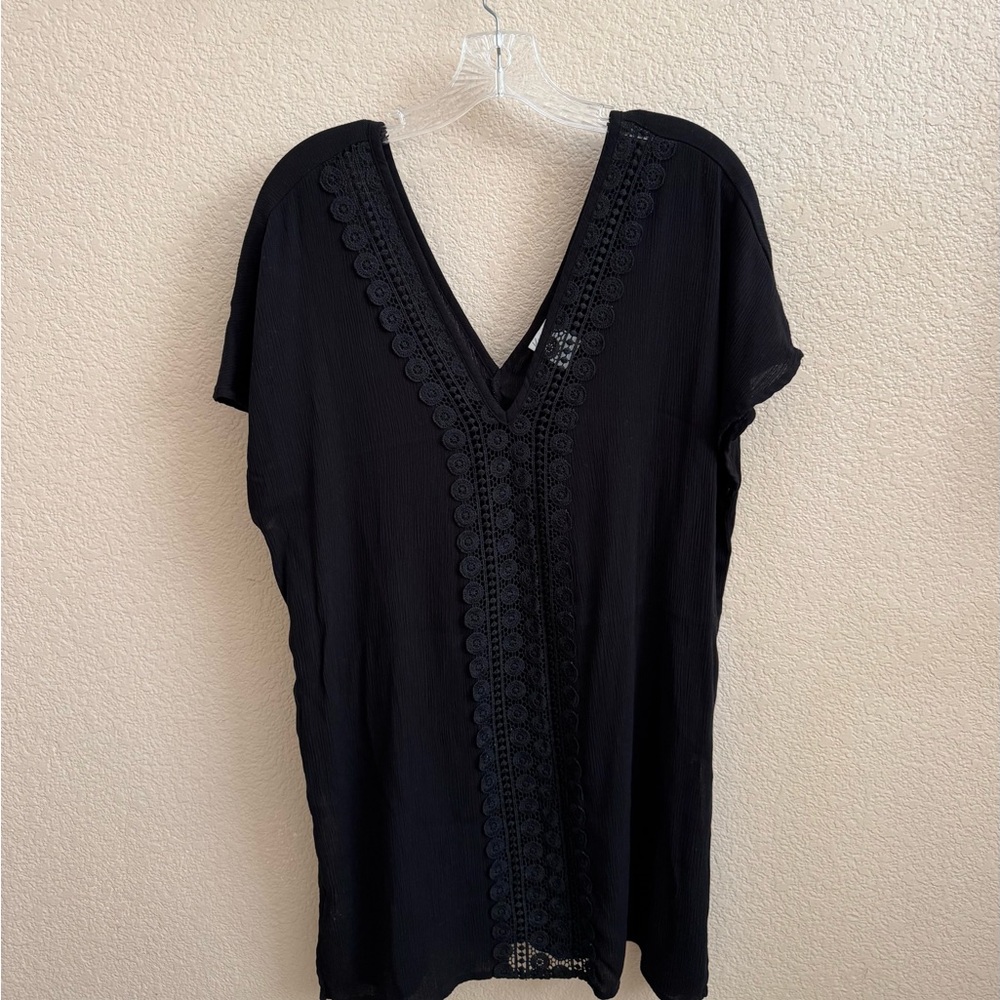 Kona Sol Black Swim Coverup